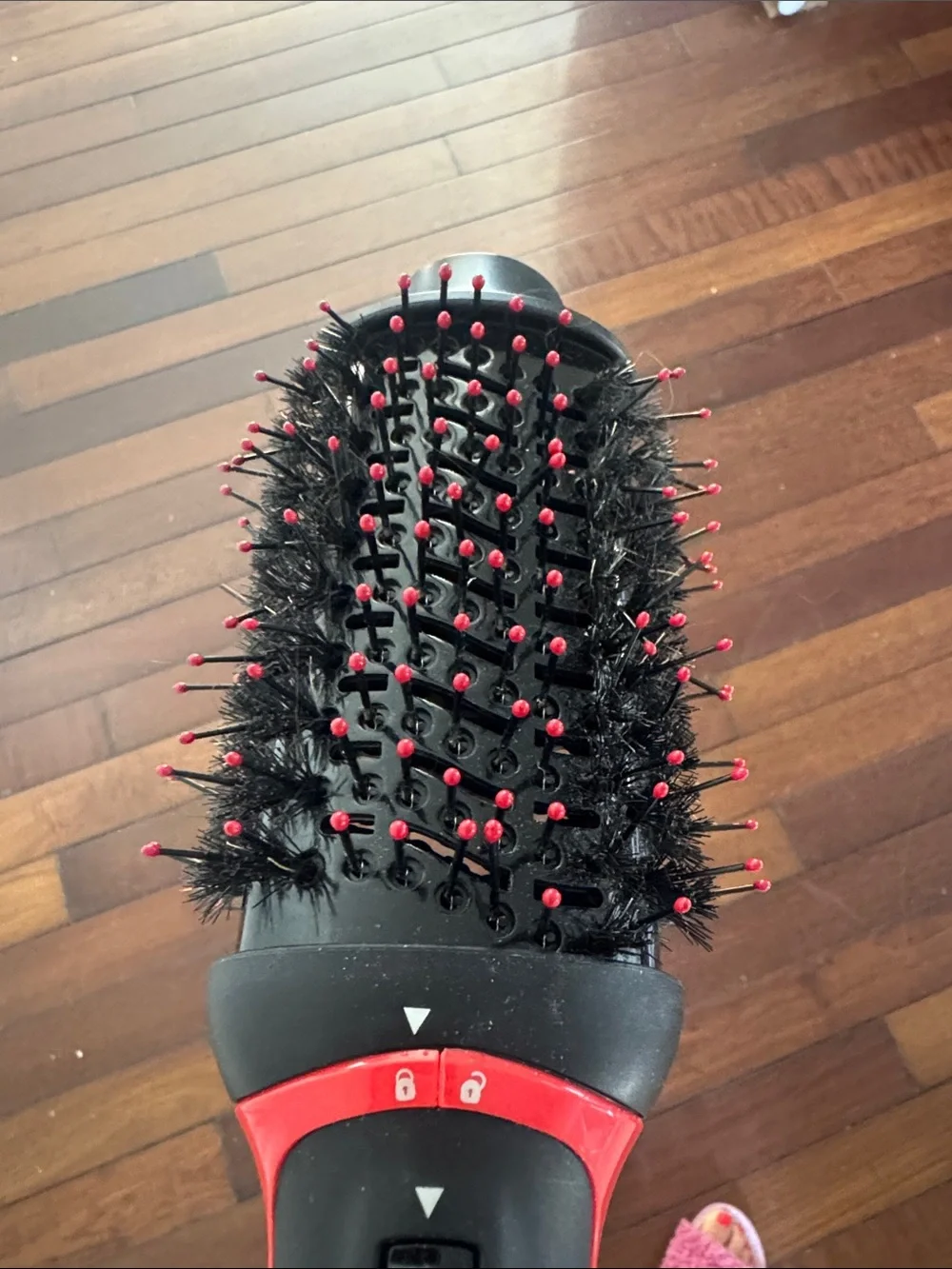 Revlon Black and Red Round Hot Air Styling Brush